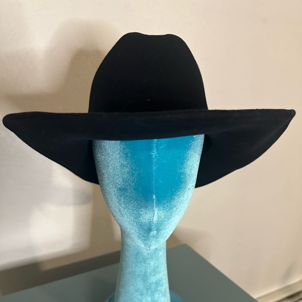 NWT black wool cowboy hat